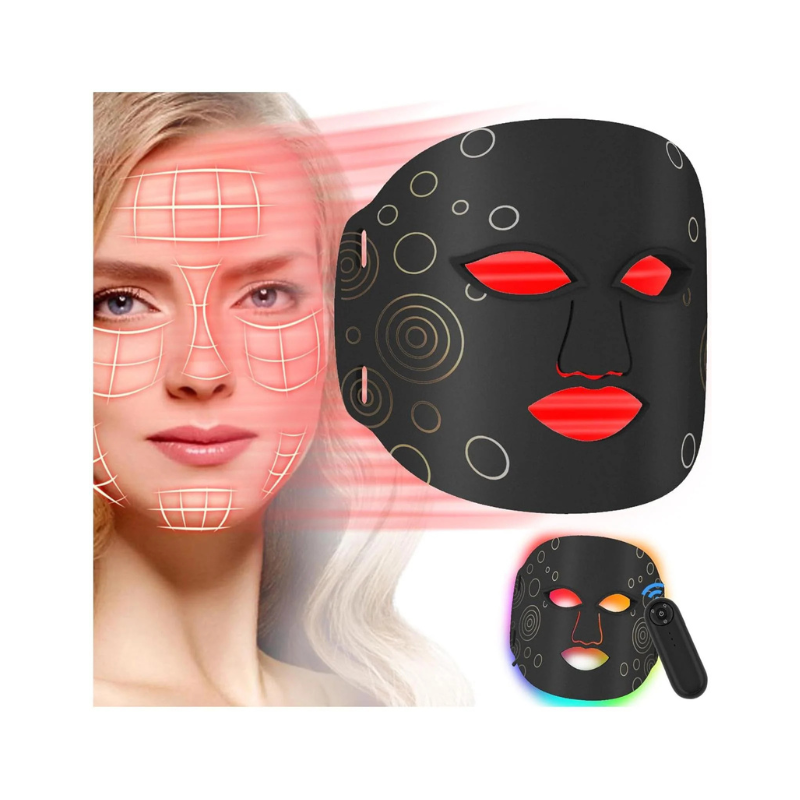 JICHAMOXY LED Facial Mask Light Therapy Red Light Therapy for Face Multi-Color