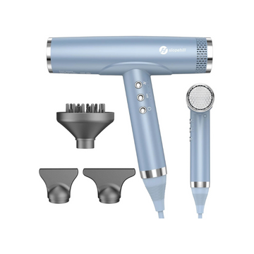 Slopehill Ionic Hair Dryer Quick Dry Professional Hair Dryer with Brushless Motor (Blue)