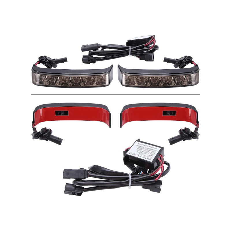 2PCS LED Saddlebag Motorcycle Tail Lights with Brake Light Running Turn Signal Lights Compatible With 2014-2020 Harley Touring Street Road Glide Electra Ultra Classic Ultra Limited CVO