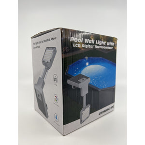 LightHacker CB290AG Solar Pool Light LCD Thermometer 30 LED Gray Factory Sealed — photo 1
