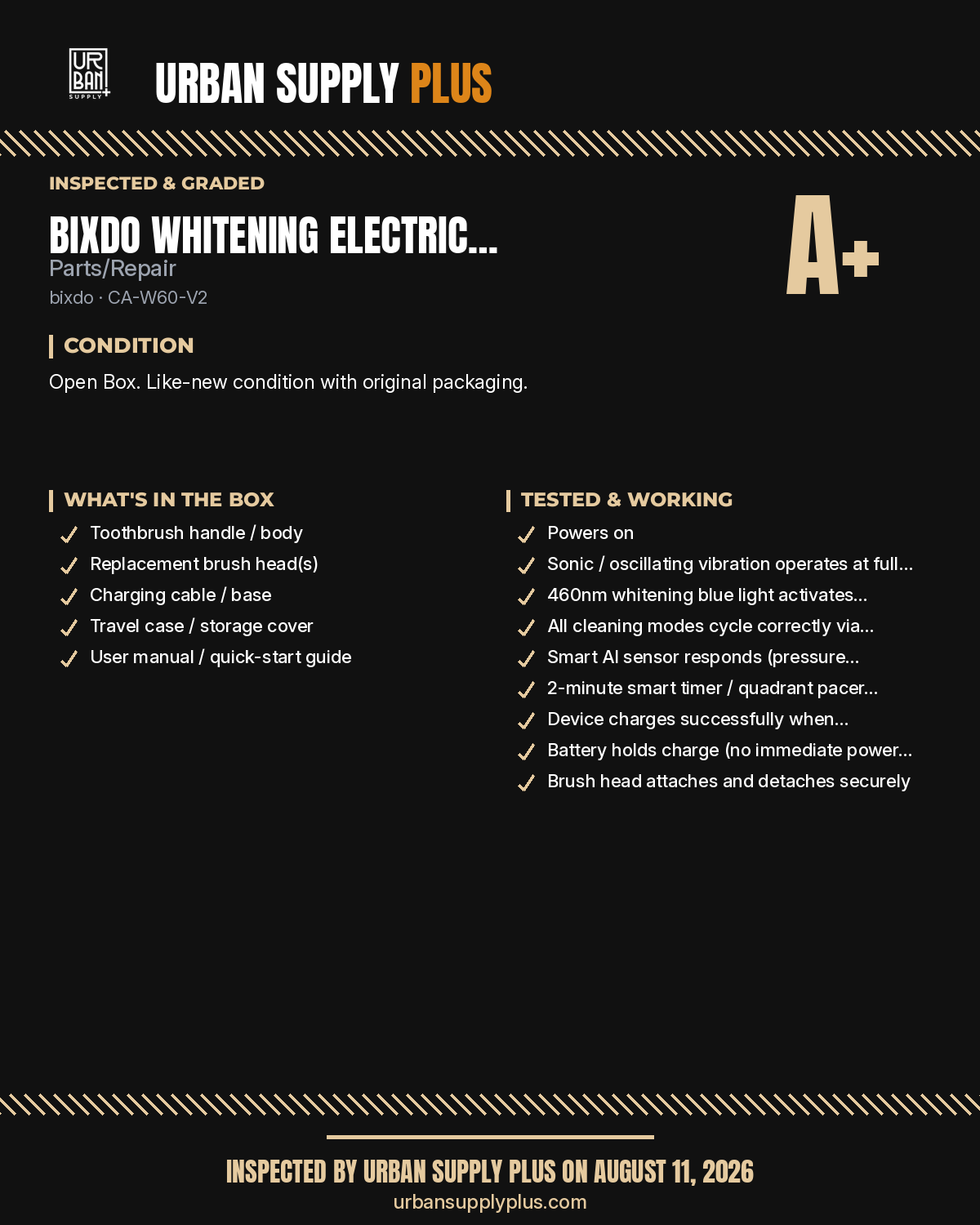 Diagnostic sheet