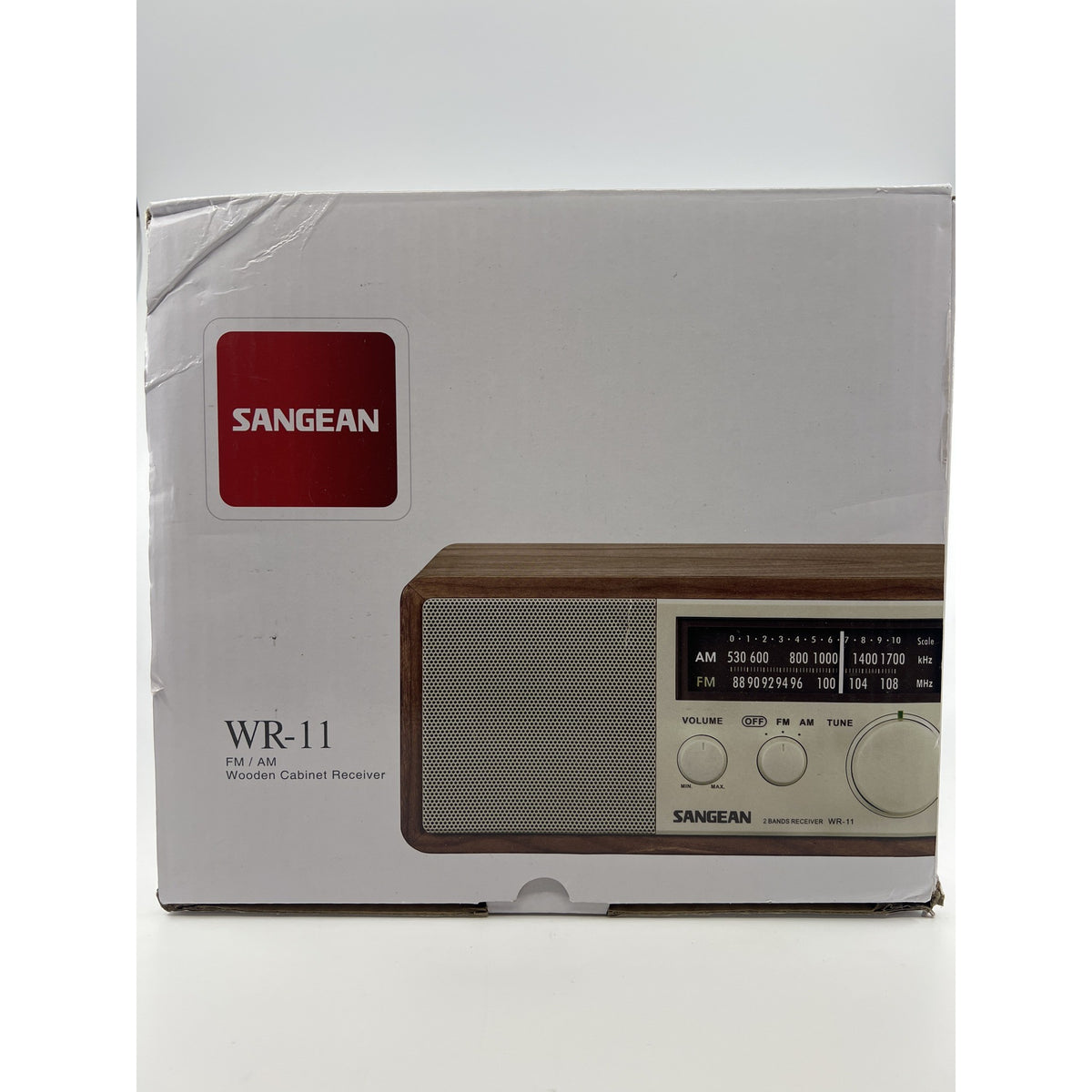 Sangean WR-11 Walnut Wood Cabinet AM/FM Tabletop Radio Factory Sealed — photo 1