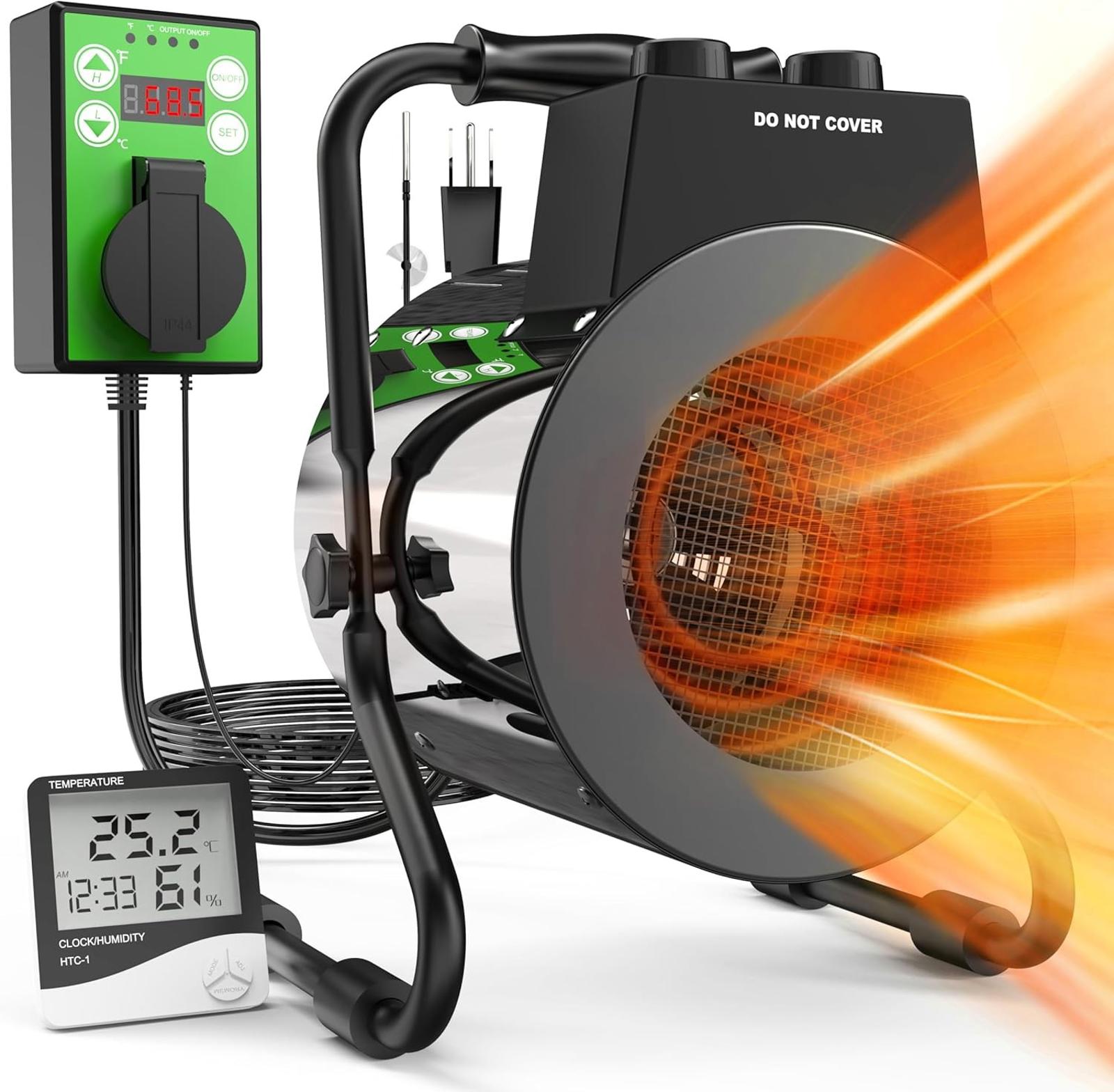 Buyplus Greenhouse Heater with Digital Thermostat