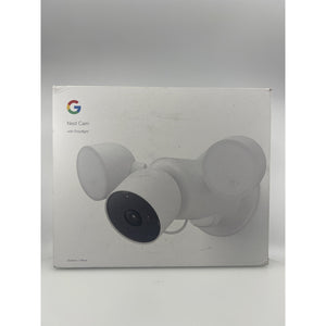 Google Nest Cam with Floodlight Outdoor 1080p Security Camera White Like New — photo 1