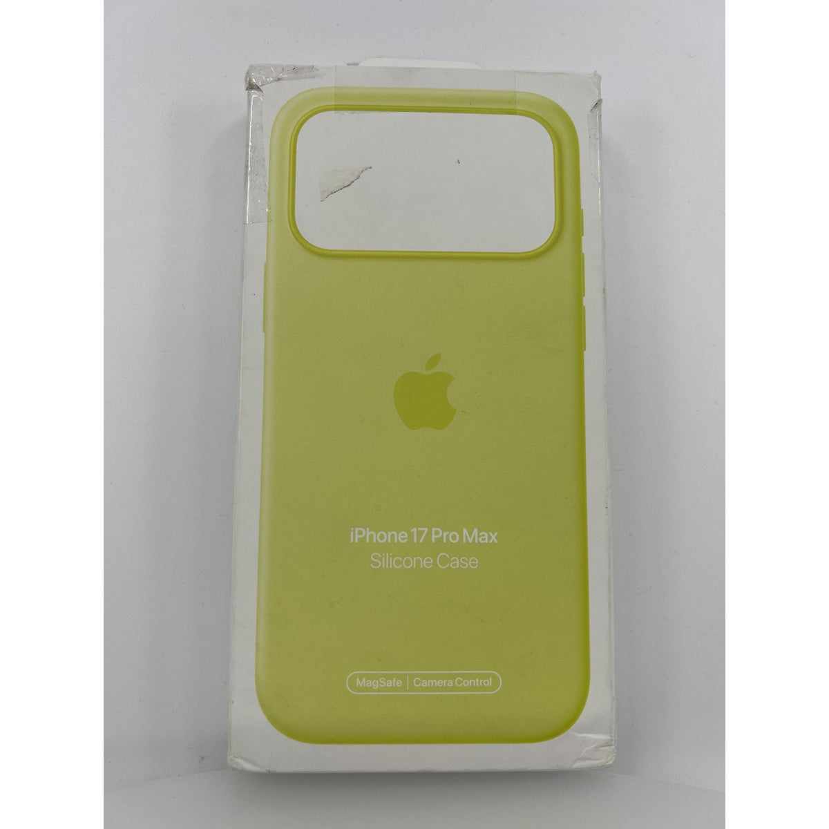 Apple iPhone 17 Pro Max Silicone Case MagSafe Neon Yellow Open Box — photo 1