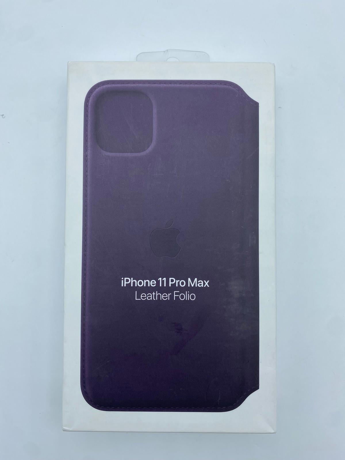 Apple Leather Folio for iPhone 11 Pro Max - Aubergine