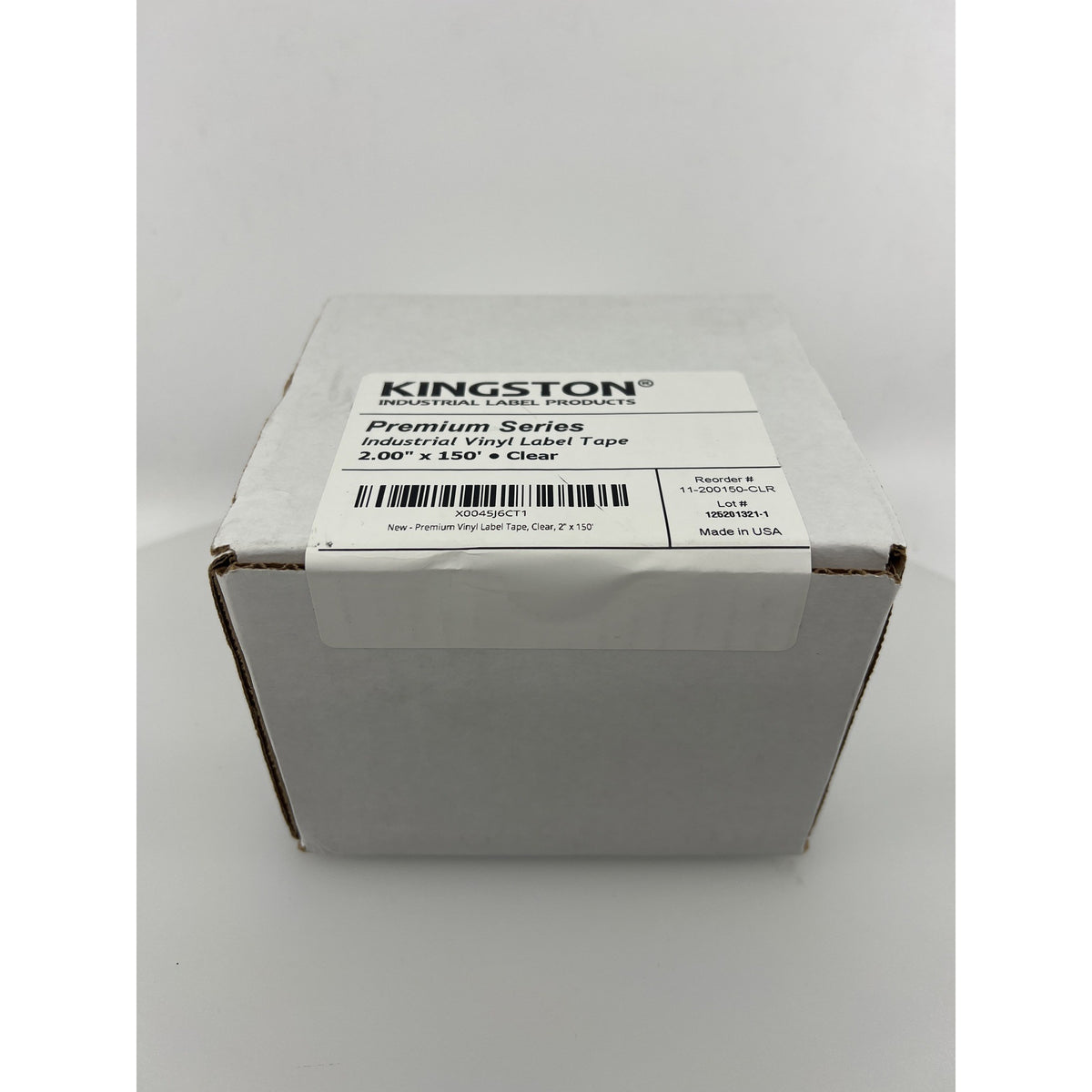 Kingston Vinyl Label Tape 2" x 150' — Industrial Grade, Factory Sealed — photo 1