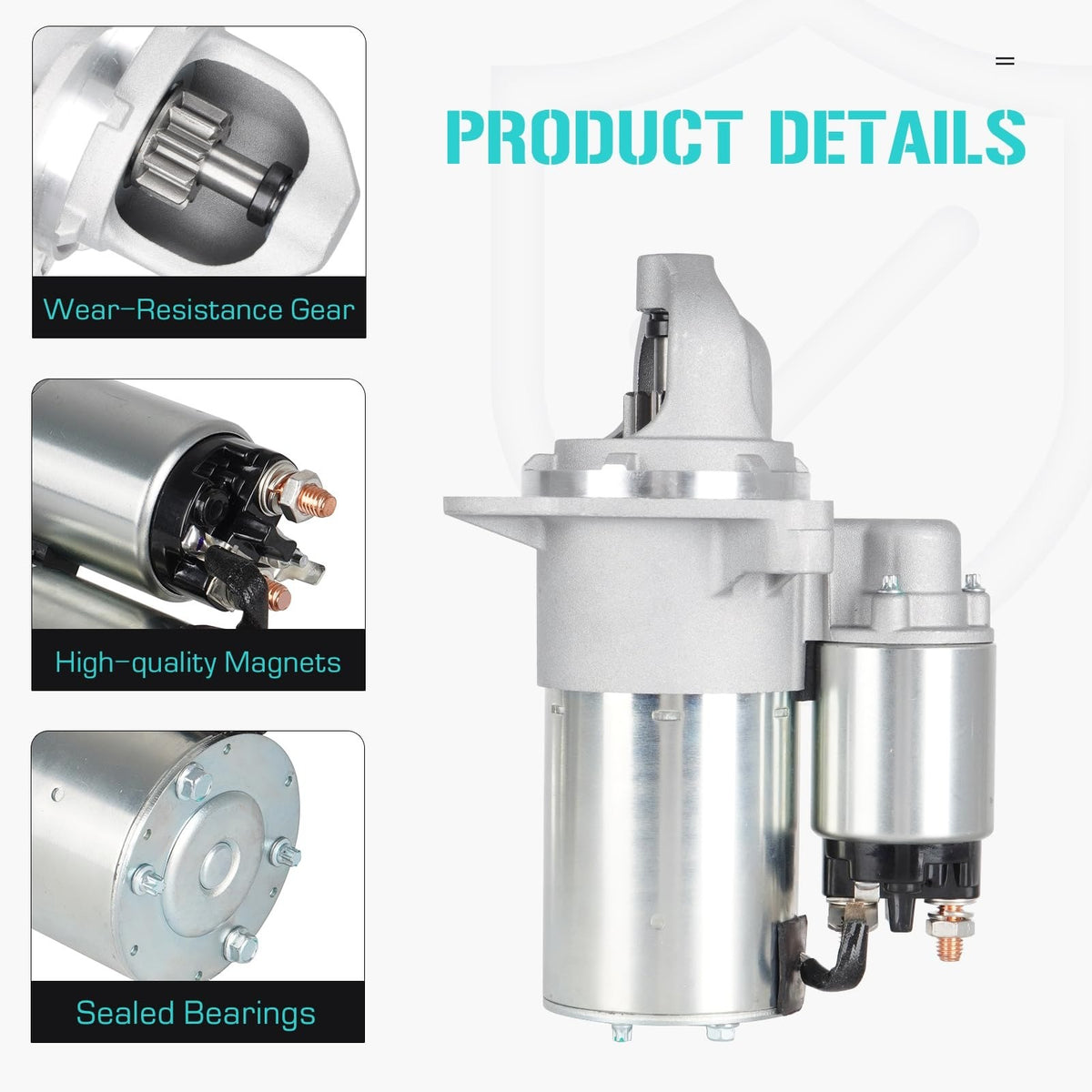 Starter Motor YXCST149CS10 1.7kW PMGR for Buick Rainier Trailblazer Factory Seal — photo 1