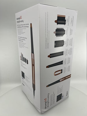 Dyson Airwrap i.d. handle and brush side angle view