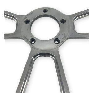Black SS horn button top view