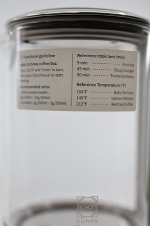 BUYDEEM K313 Travel Kettle DURAN glass close-up