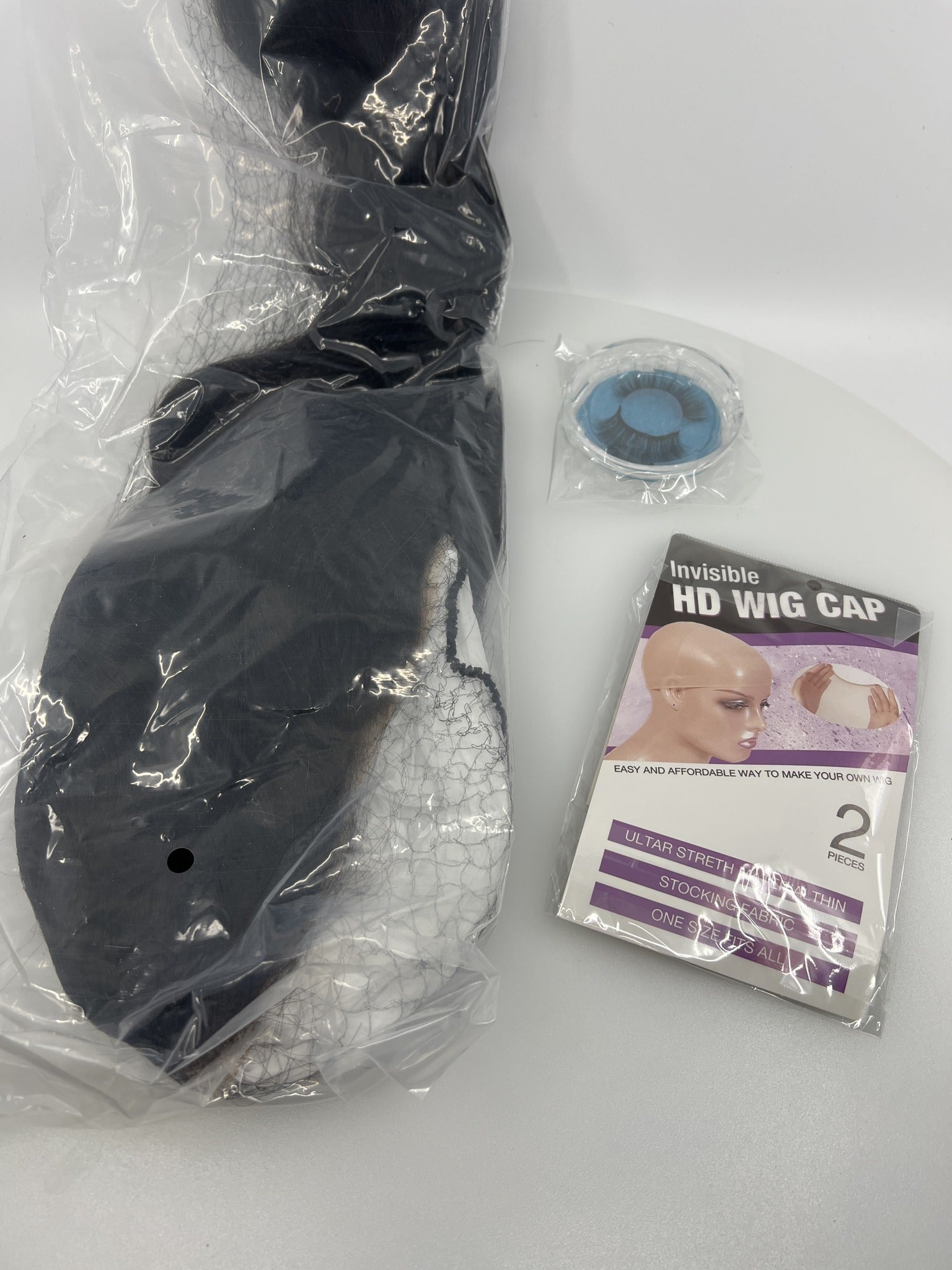 SOPSFR lace front wig accessories with HD wig cap and lash bonus