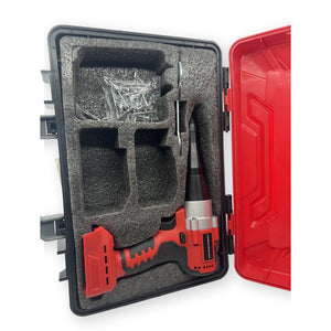 Labfintom Cordless Rivet Gun open case with rivets