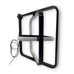 BNHHLZ 3-Ring LED Pendant Light Black Side View