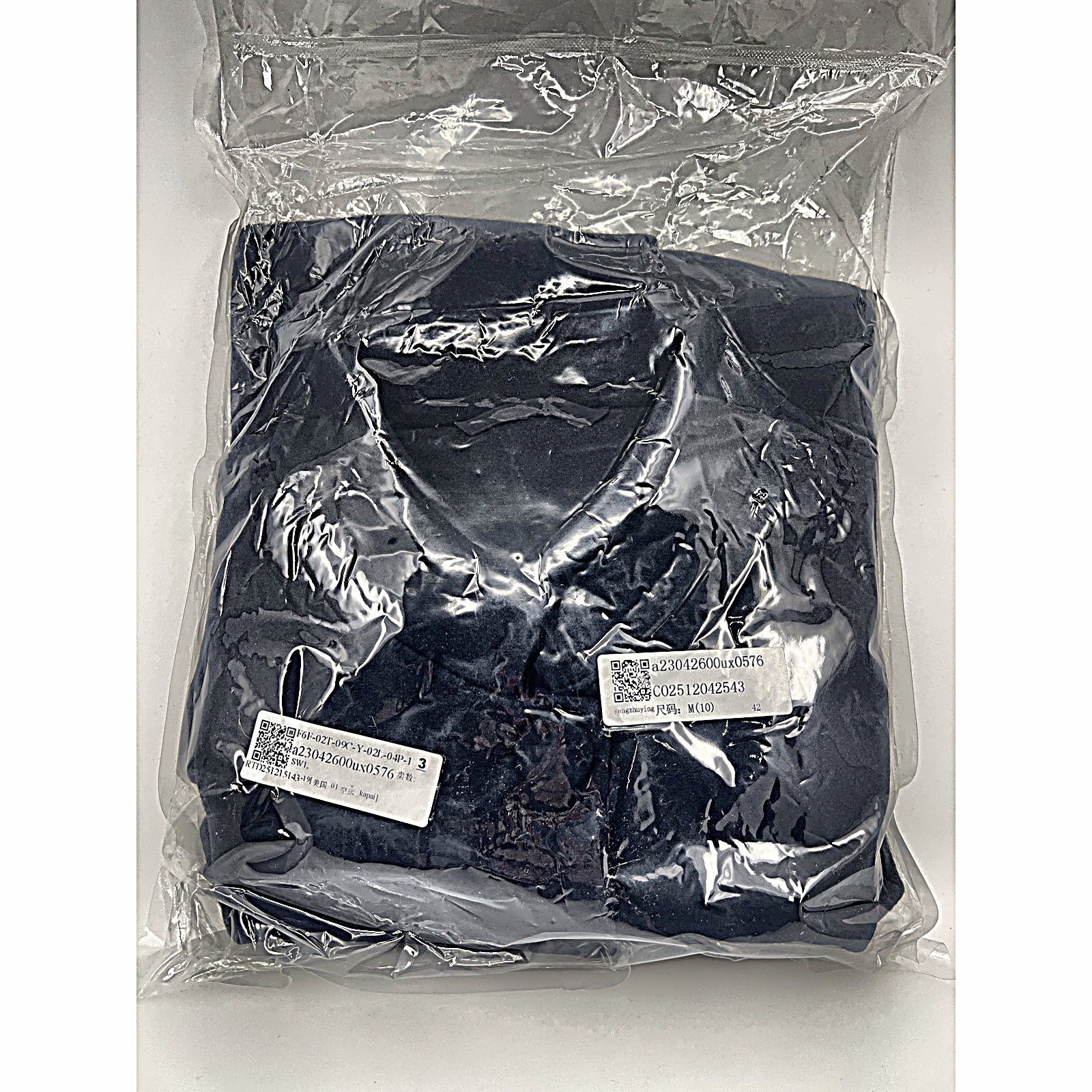 Allegra K Women's Winter Overcoat Navy Blue Medium sealed in poly bag front