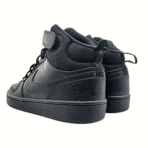 Nike Court Borough Mid 2 Black Rear Angle