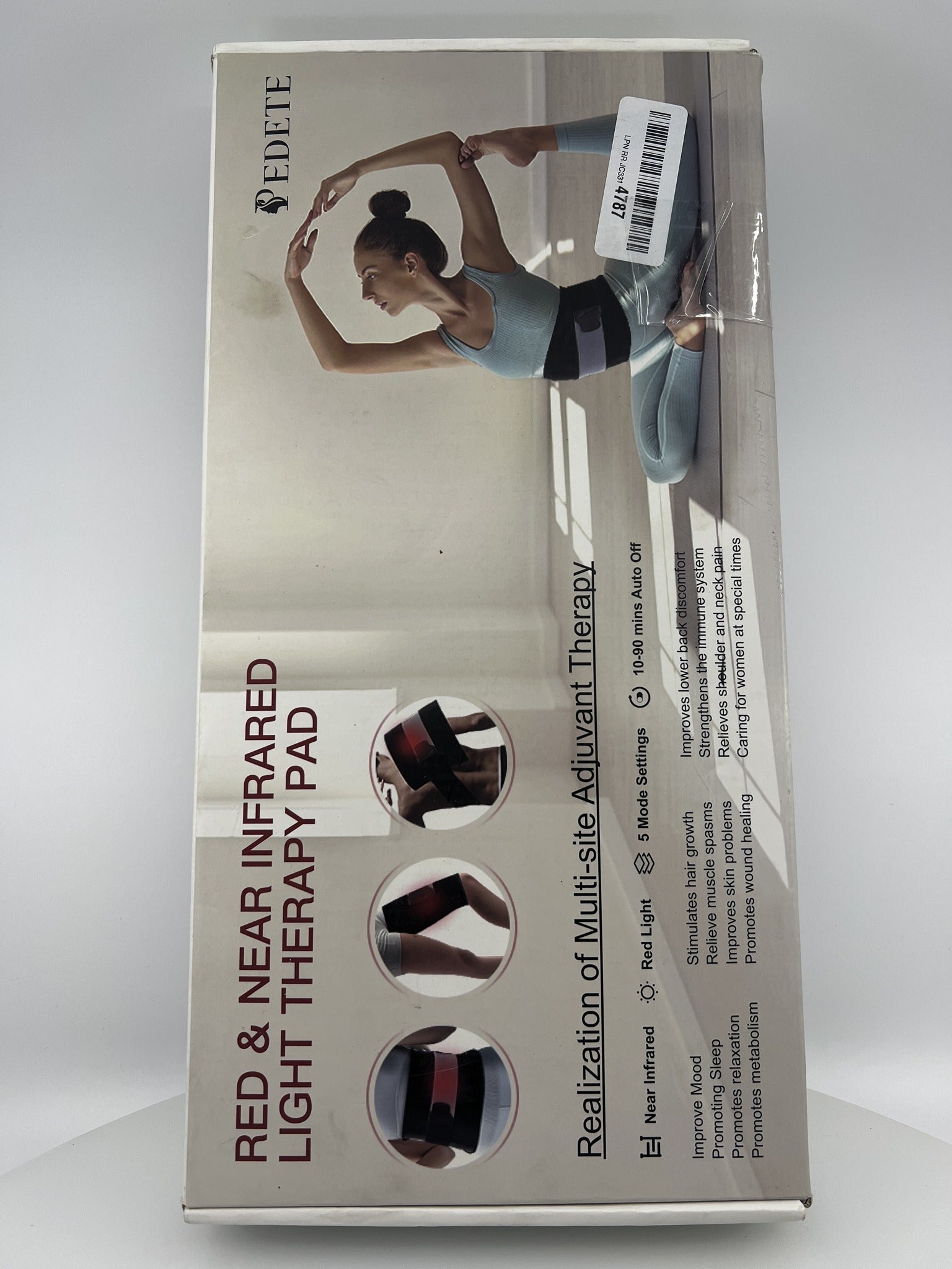 Pedete Red Light Therapy Pad box front