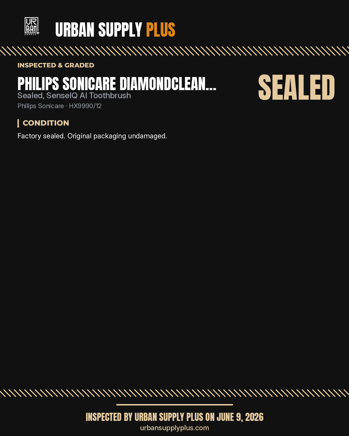 Urban Supply Plus diagnostic report — Grade SEALED