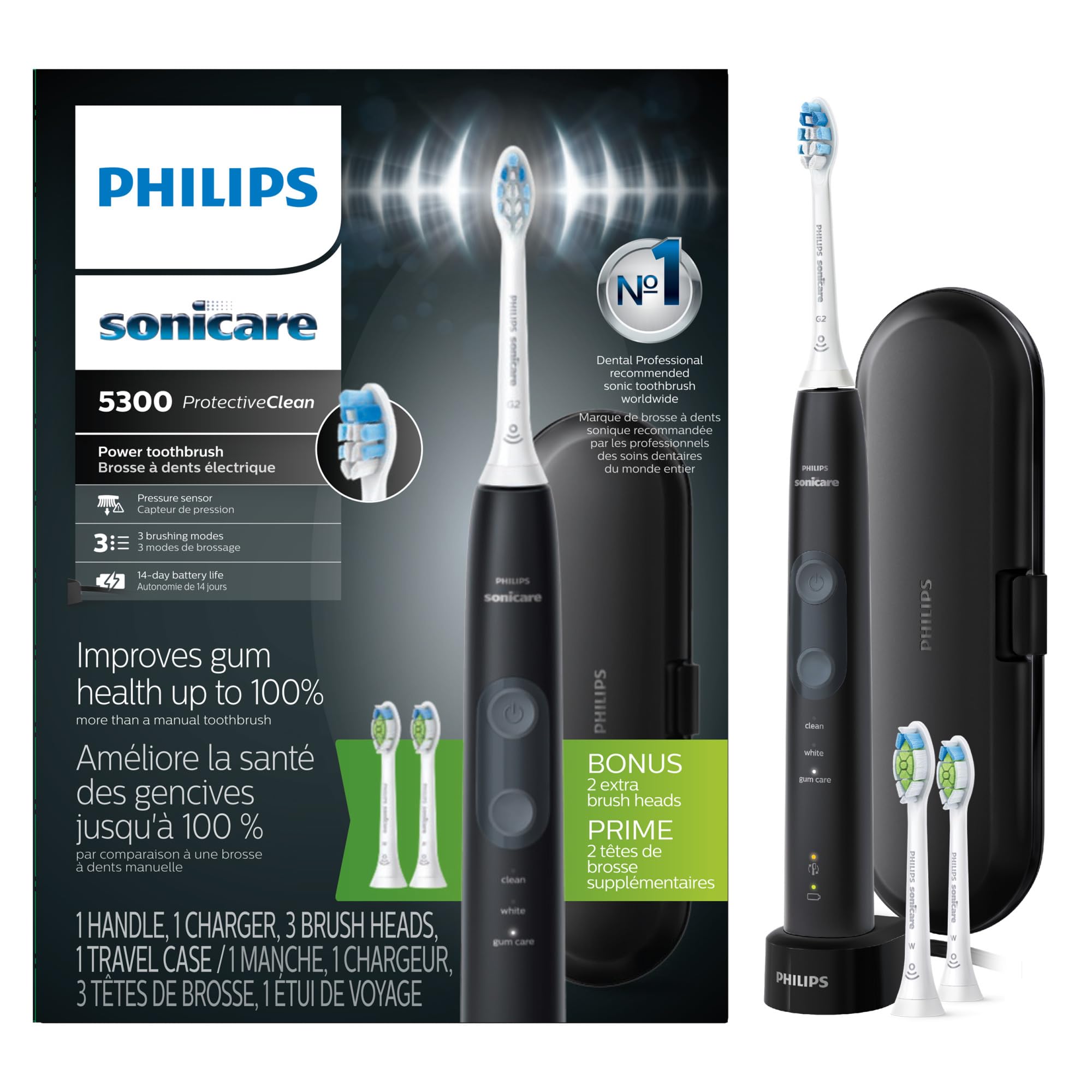 Philips Sonicare 5300 Electric Toothbrush Box Back