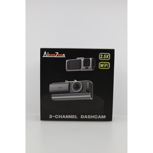 AiseeZoon 3-Channel Dash Cam 2.5K Front Rear Inside WiFi 64GB Open Box — photo 1