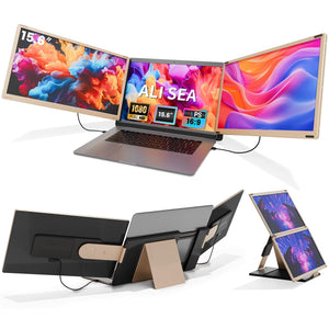 ALI SEA S6 Triple Monitor Laptop Screen Extender 15.6" Open Box — photo 1