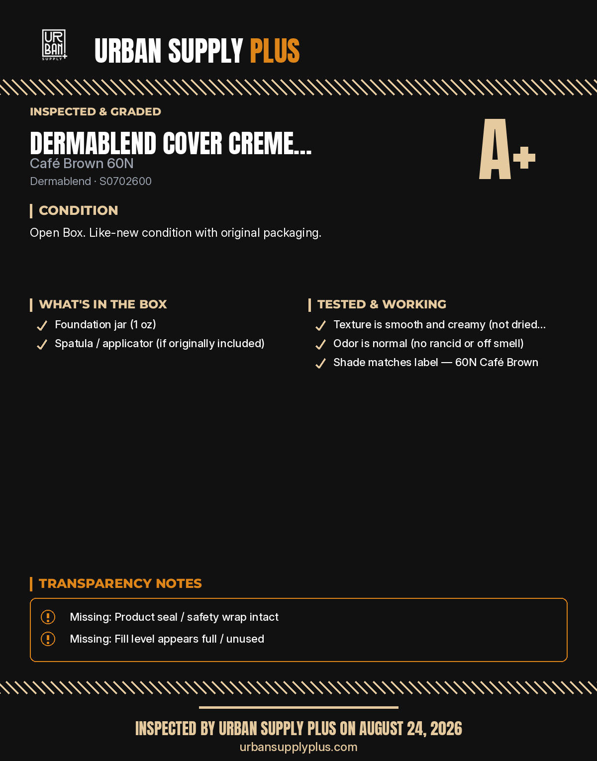 Diagnostic sheet