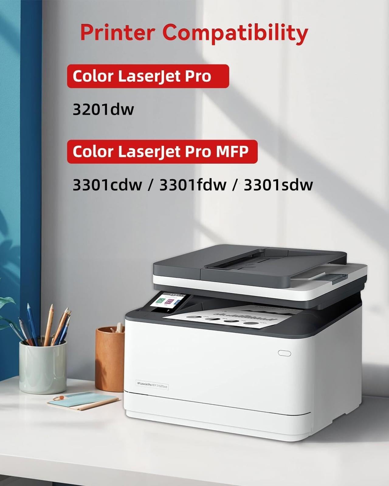 218X Replacement for HP 218A 218X Toner Cartridges 4 Pack for Color LaserJet Pro