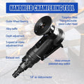 45° Arc Corner with 1/4 Inch Air Inlet for Metal Wood Beveling Deburring