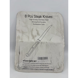 Serrated Steak Knife Set of 8, 9-inch High-Carbon Steel, Factory Sealed — photo 4