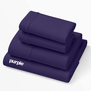 Purple SoftStretch Sheet Set Deep Purple Twin/Twin XL Factory Sealed — photo 1