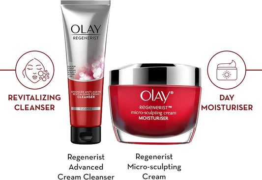 OLAY - Regenerist Microsculpting Cream + Cleanser Set