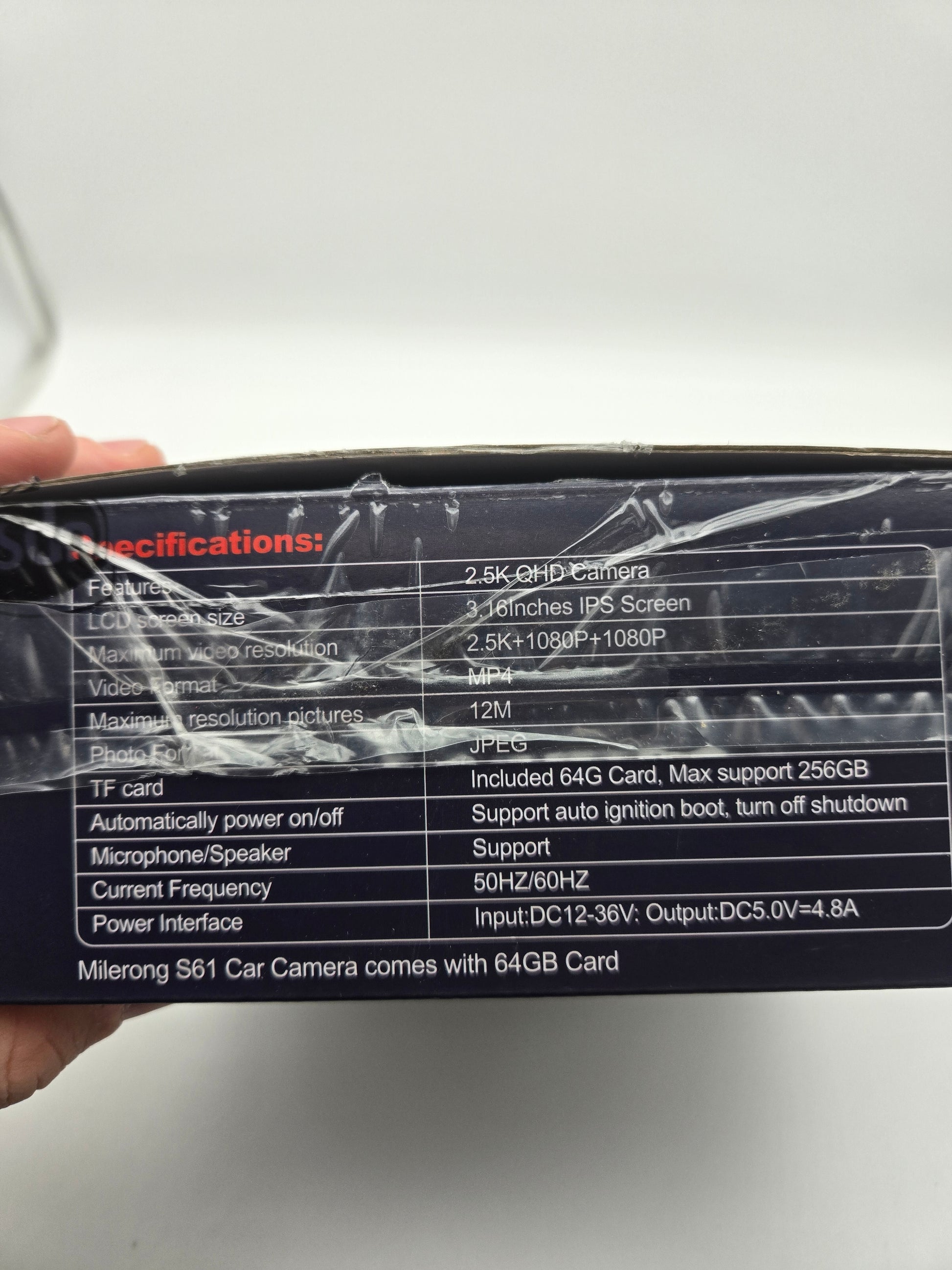 Milerong Dash Cam with WiFi and G-Sensor