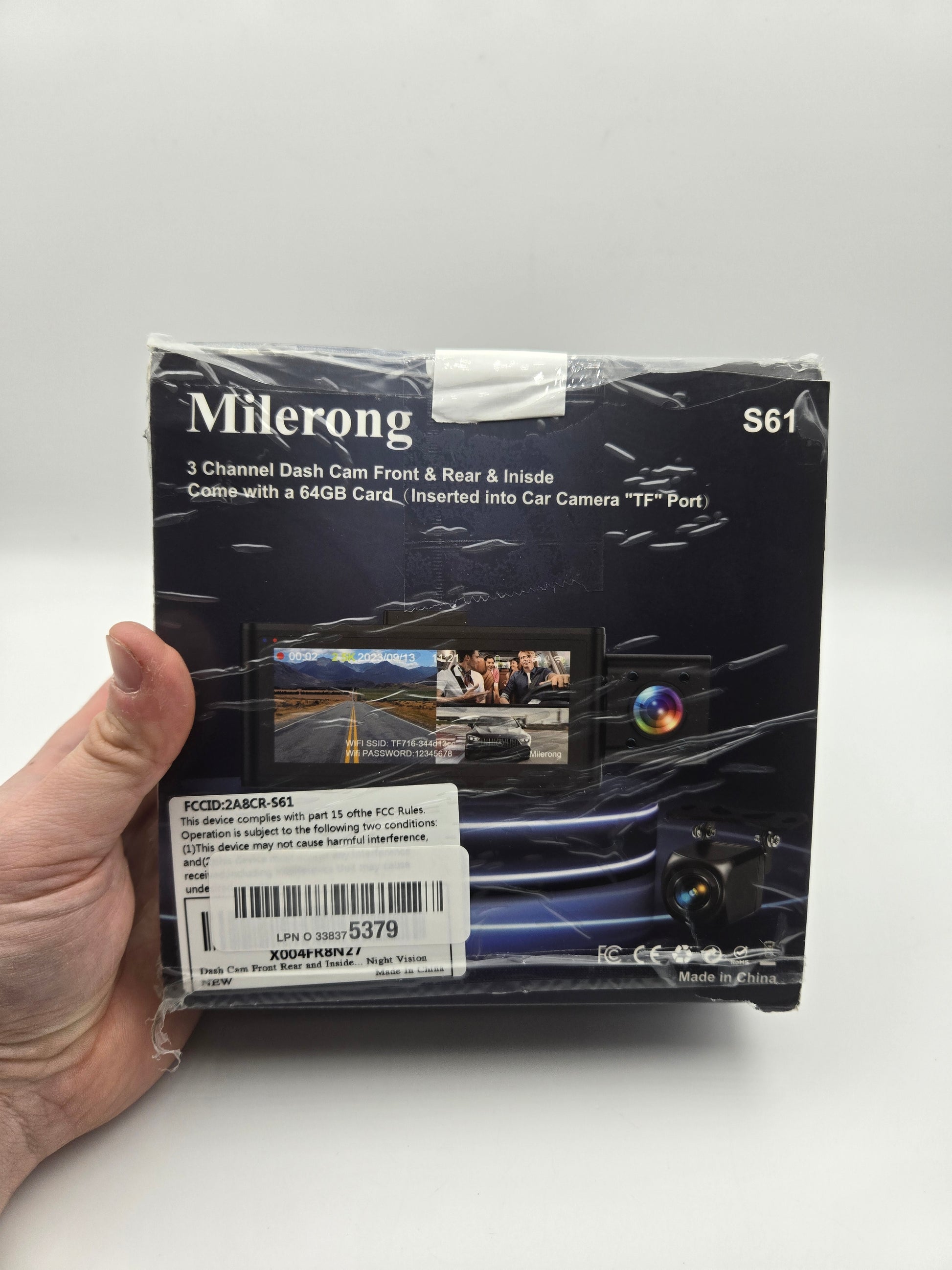 Milerong 2.5K 3 Channel Dash Camera