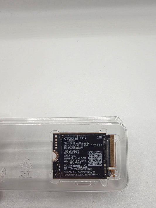 Crucial P310 2TB PCIe Gen4 2230 NVMe M.2 SSD
