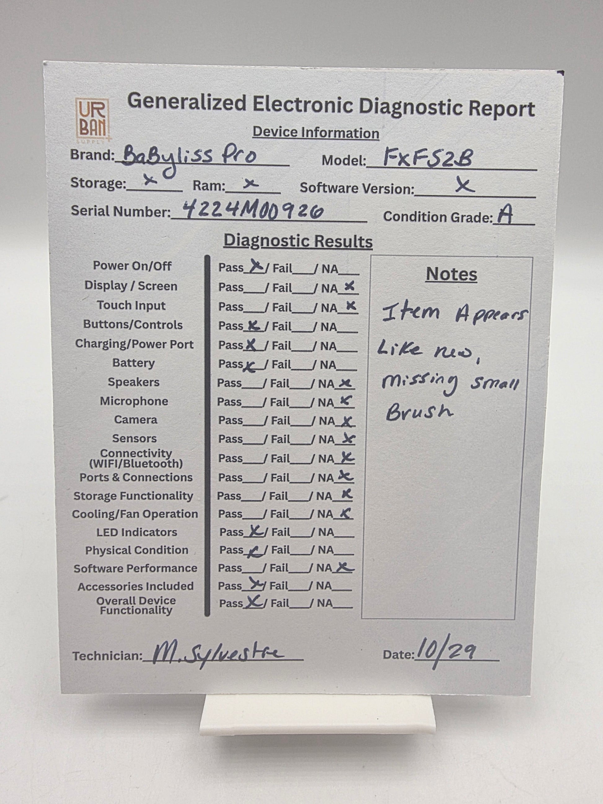 BaBylissPRO Barberology Double Foil Shaver FXFS2B BLACKFX Professional Electric Shaver