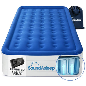 SoundAsleep Dream Series Queen Air Mattress 19in Built-in Pump Factory Sealed — photo 1