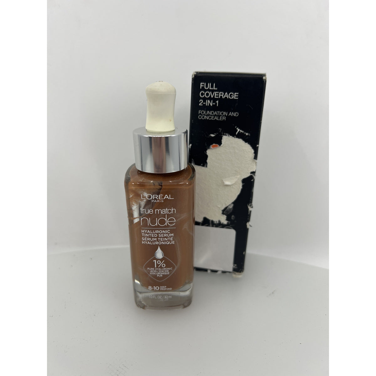L'Oréal True Match Nude Hyaluronic Tinted Serum 8-10 Deep Open Box — photo 1