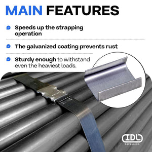 Steel Strapping Snap-On Seals 5/8