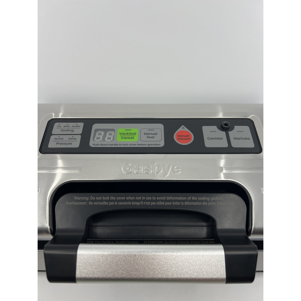 Gasbye VS5166 95kPa Vacuum Sealer Machine Silver Open Box — photo 4