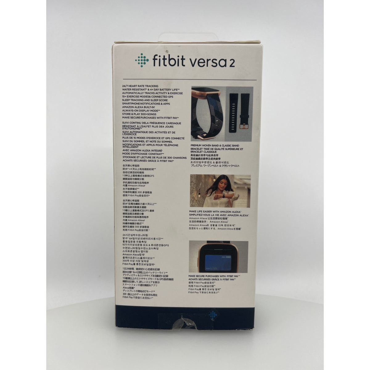 Fitbit Versa 2 Special Edition Navy/Copper Rose Smart Watch Open Box — photo 3