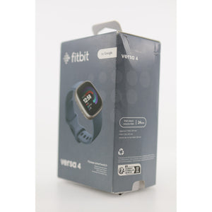 Fitbit Versa 4 Fitness Smartwatch Waterfall Blue/Platinum Open Box — photo 3