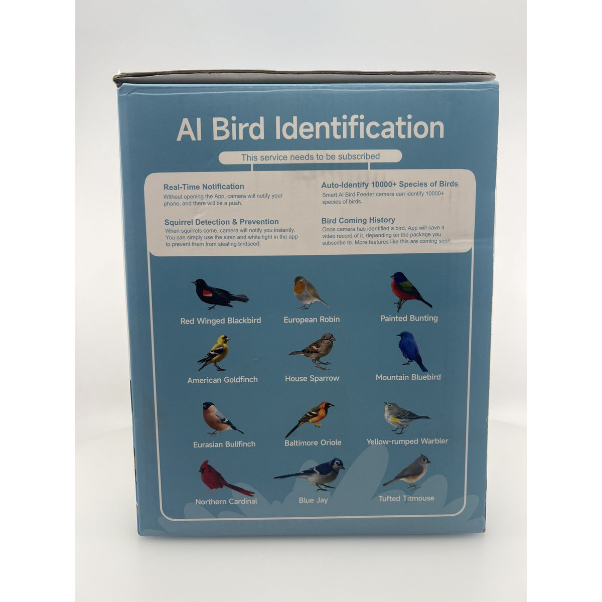 birdsnap P33 Smart Bird Feeder Camera Solar 2K 32GB Card Open Box — photo 3