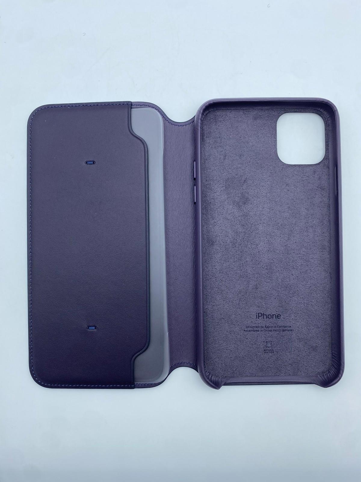Apple Leather Folio for iPhone 11 Pro Max - Aubergine