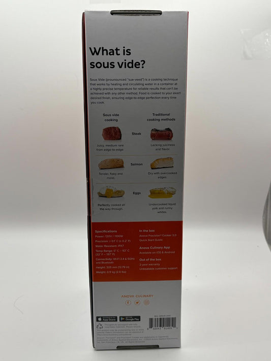 Anova Culinary Sous Vide Precision Cooker 3.0 (WiFi), 1100 Watts