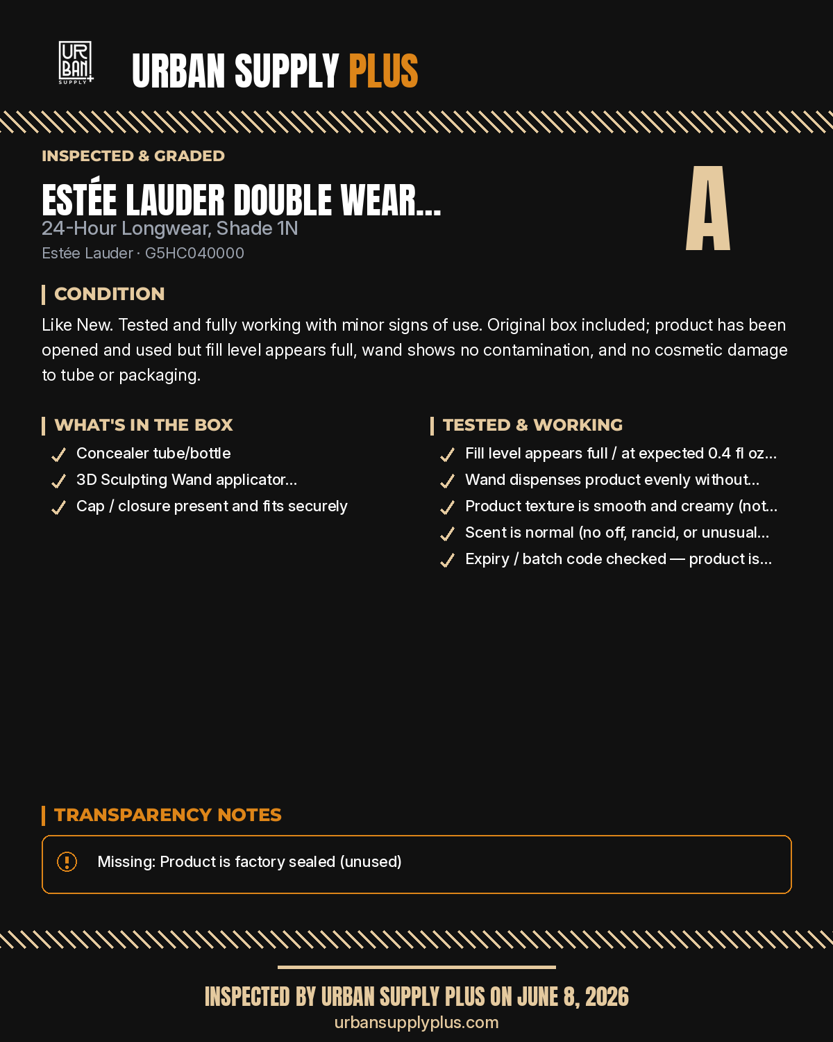 Diagnostic sheet