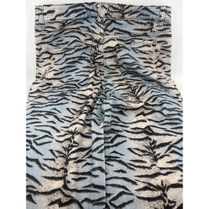 Nasty Gal Tiger Print Denim Wide Leg Jean Womens 8 New — photo 4