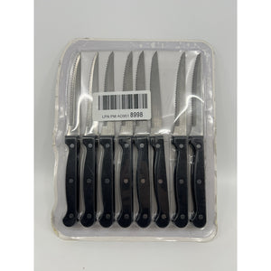 Serrated Steak Knife Set of 8, 9-inch High-Carbon Steel, Factory Sealed — photo 3