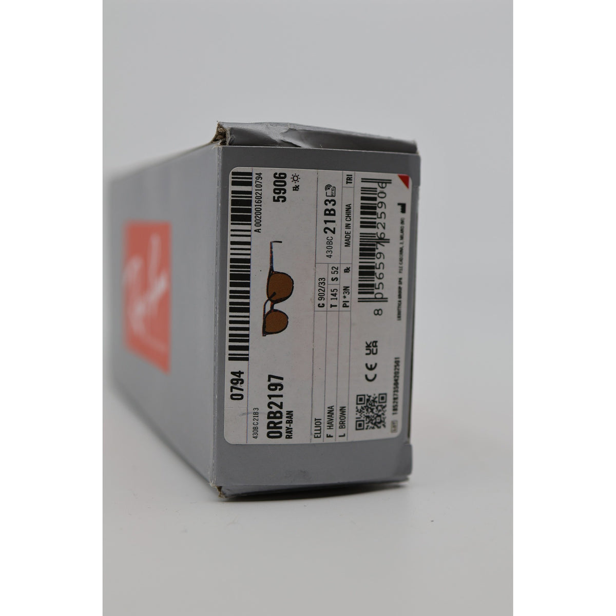 Ray-Ban Elliott 0RB2197 Sunglasses Havana/Brown 52mm Open Box — photo 3