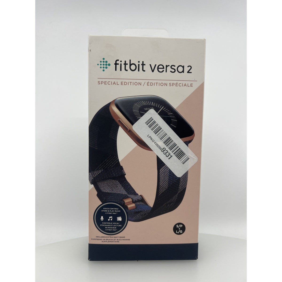 Fitbit Versa 2 Special Edition Navy/Copper Rose Smart Watch Open Box — photo 1