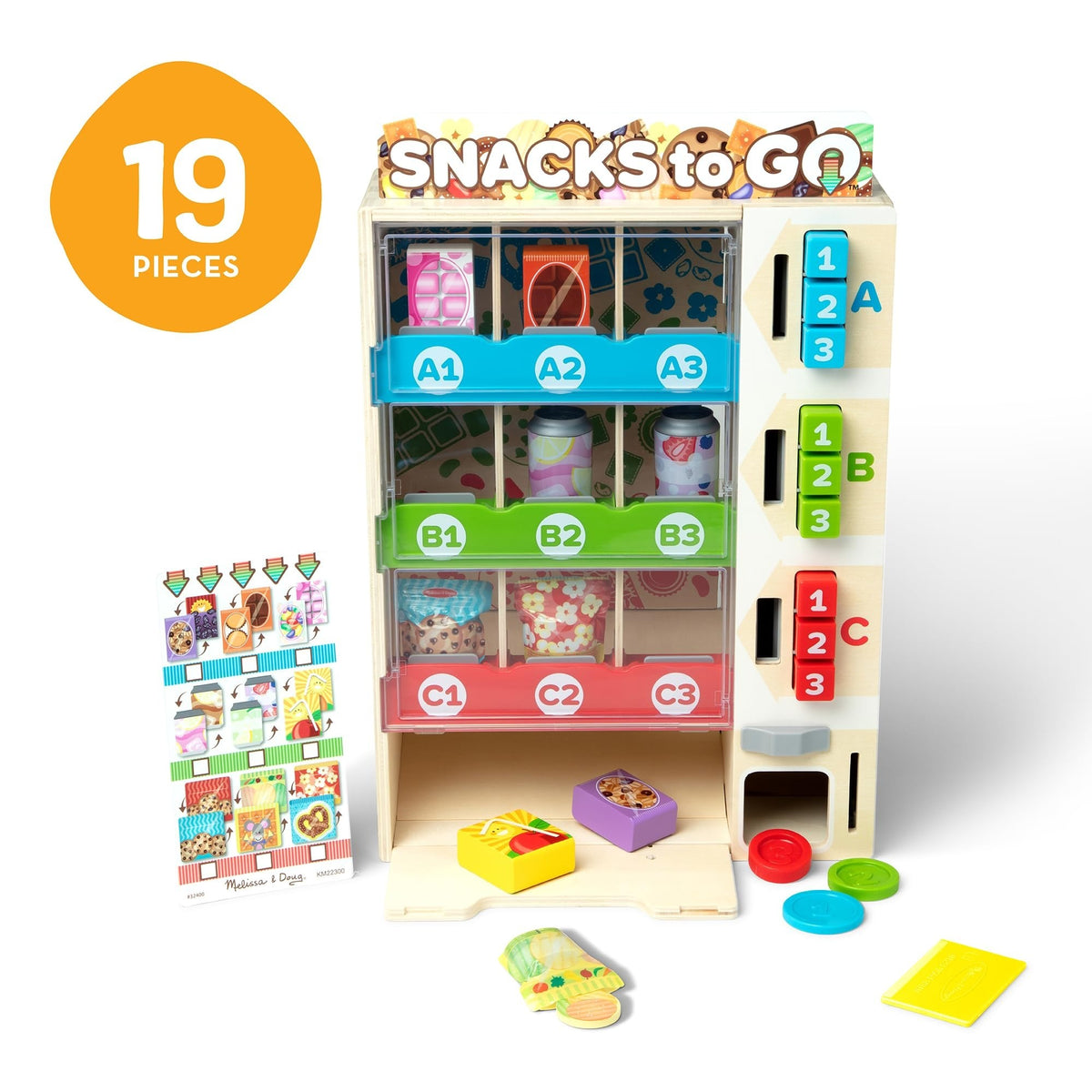 Melissa & Doug Sort-Stock-Select Wooden Vending Machine Play Set Factory Sealed — photo 6